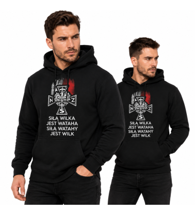 Bluza z kapturem  SIŁĄ WILKA